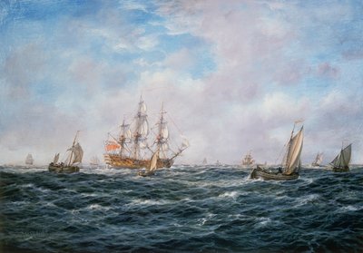 British Man-o-War and Other Craft by Richard Willis